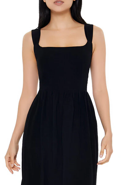 Square-Neck Tank Midi Dress - Image 2