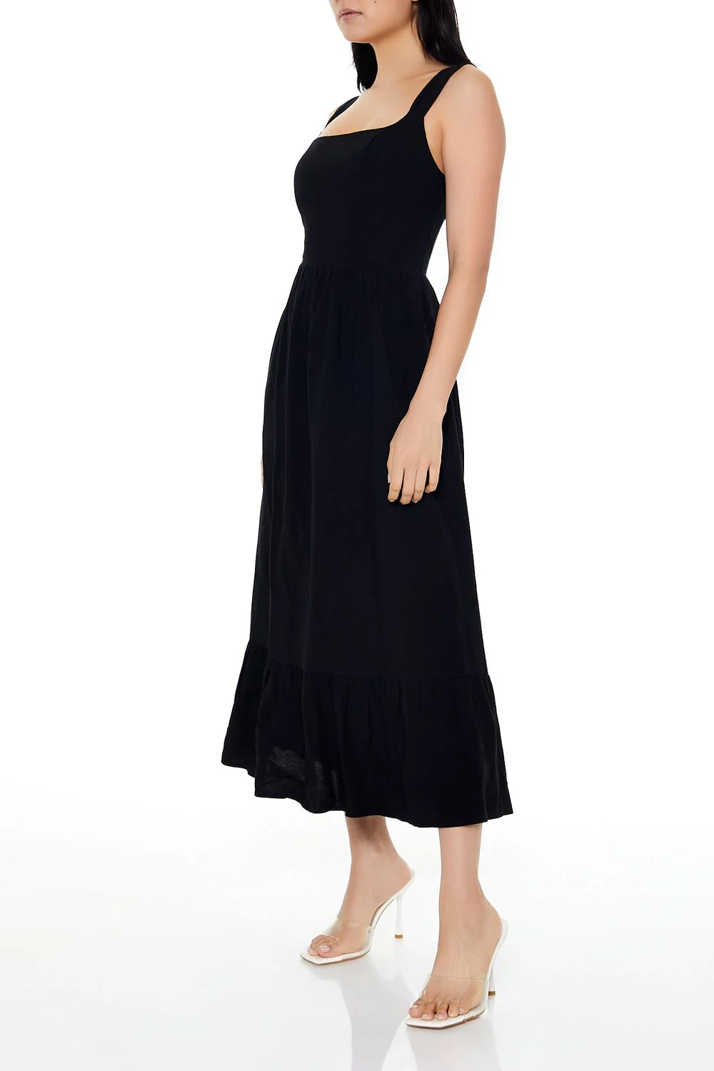 Square-Neck Tank Midi Dress - Image 3