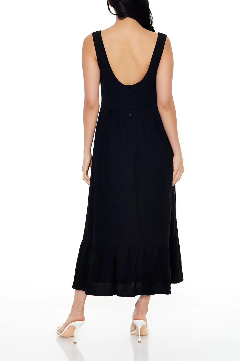 Square-Neck Tank Midi Dress - Image 4