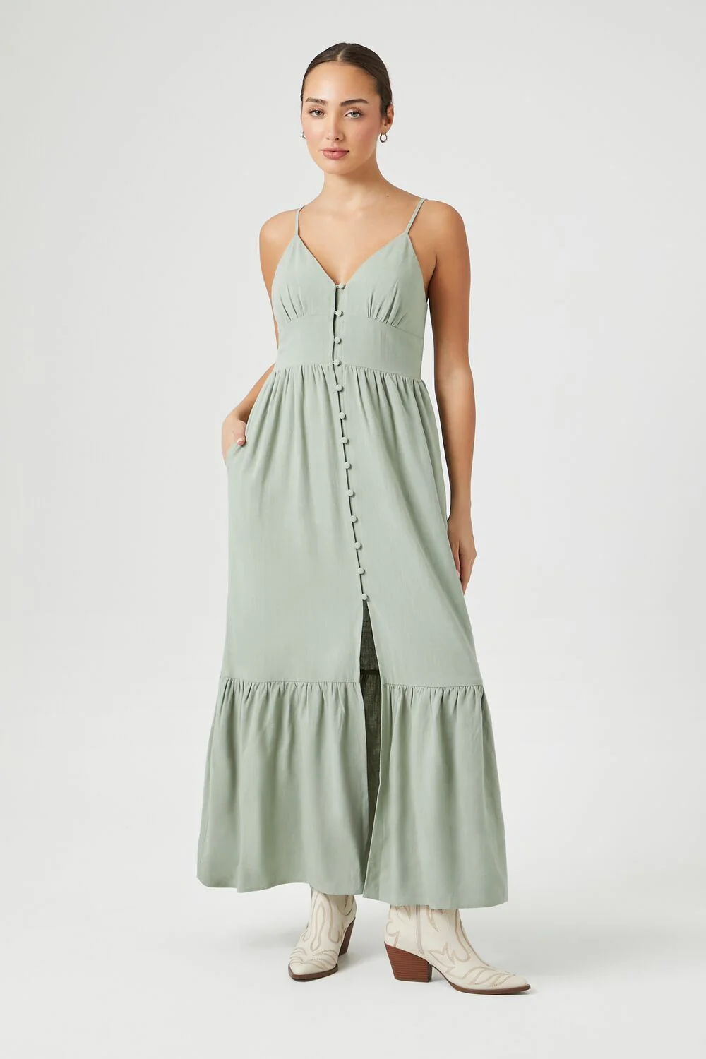Flounce Cami Maxi Dress - Image 4
