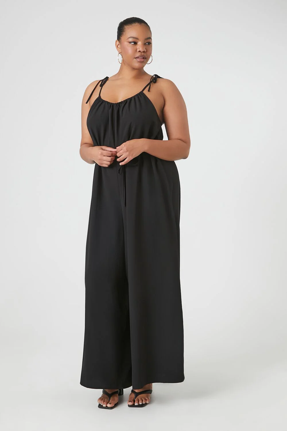 Plus Size Wide-Leg Cami Jumpsuit - Image 4