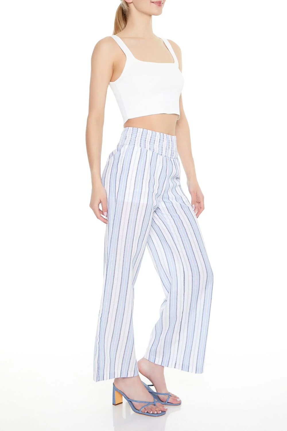 Striped Wide-Leg Pants - Image 2