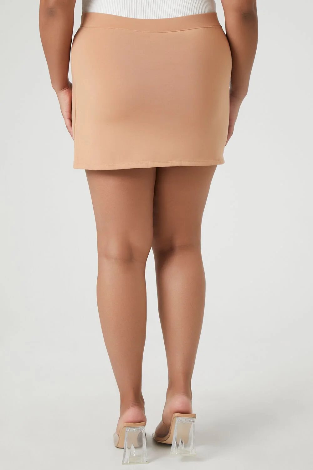Plus Size Fitted Mini Skirt - Image 4