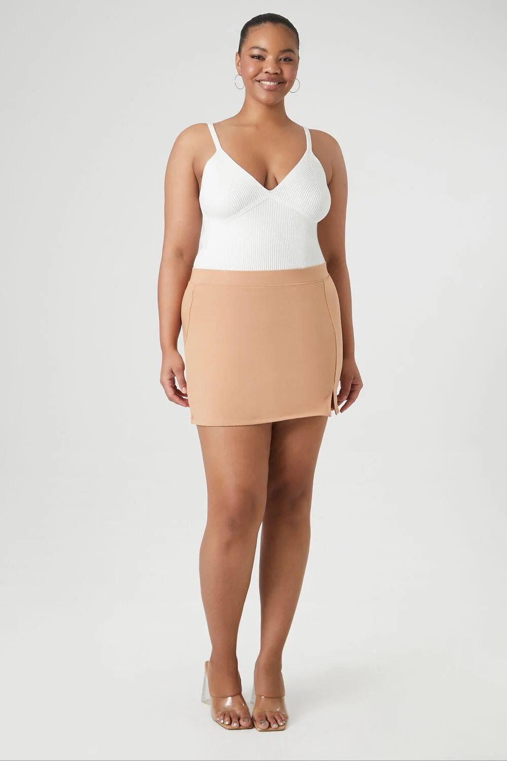 Plus Size Fitted Mini Skirt - Image 5
