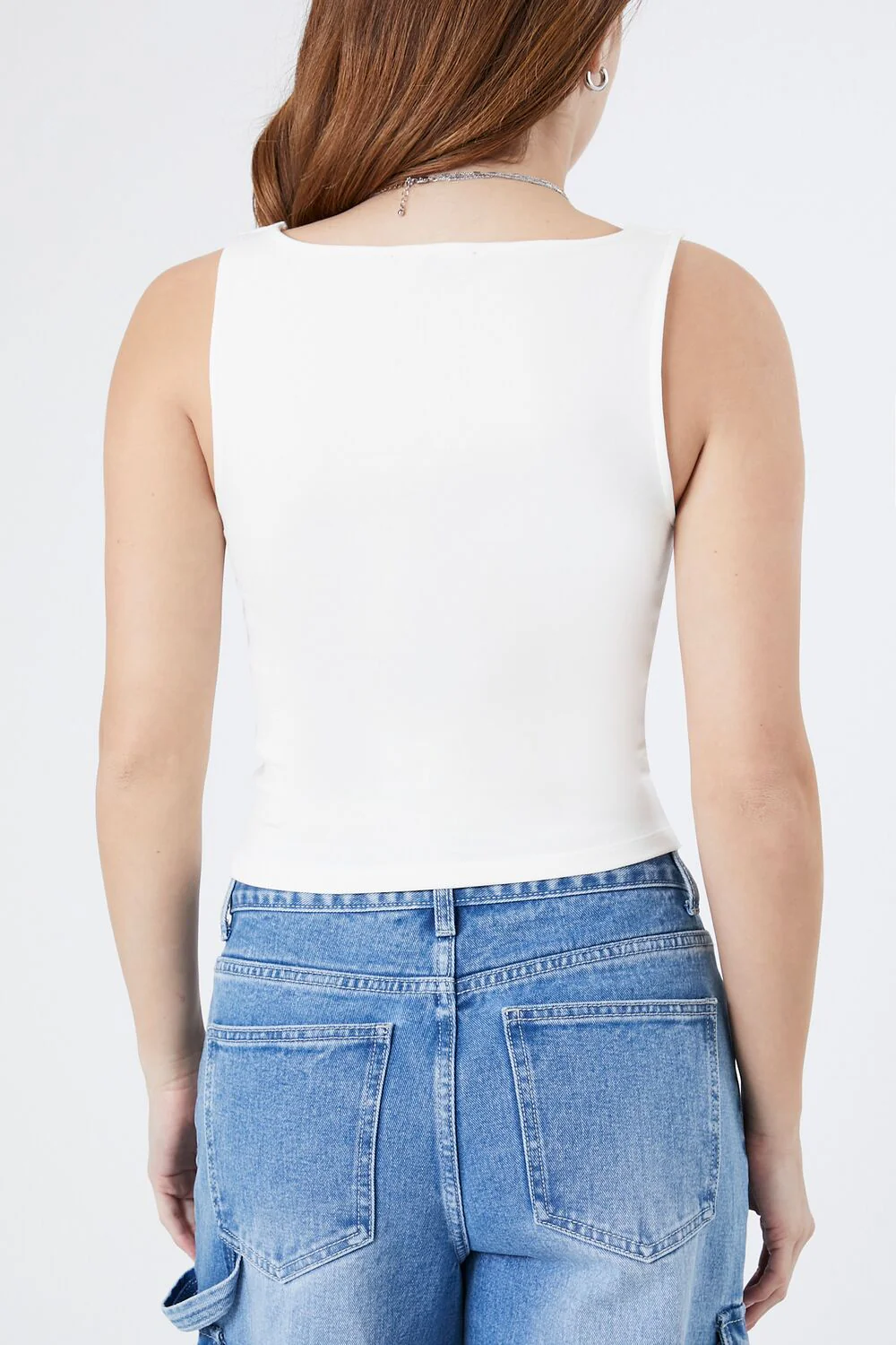 Ribbed Asymmetrical Tank Top - Image 4