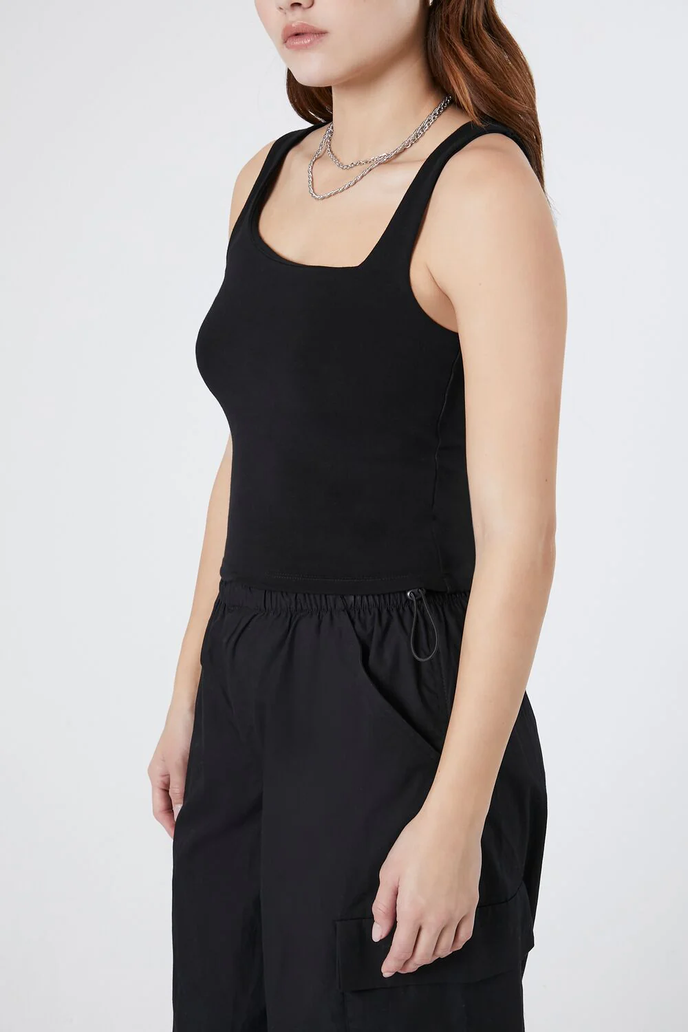 Ribbed Asymmetrical Tank Top - Image 6