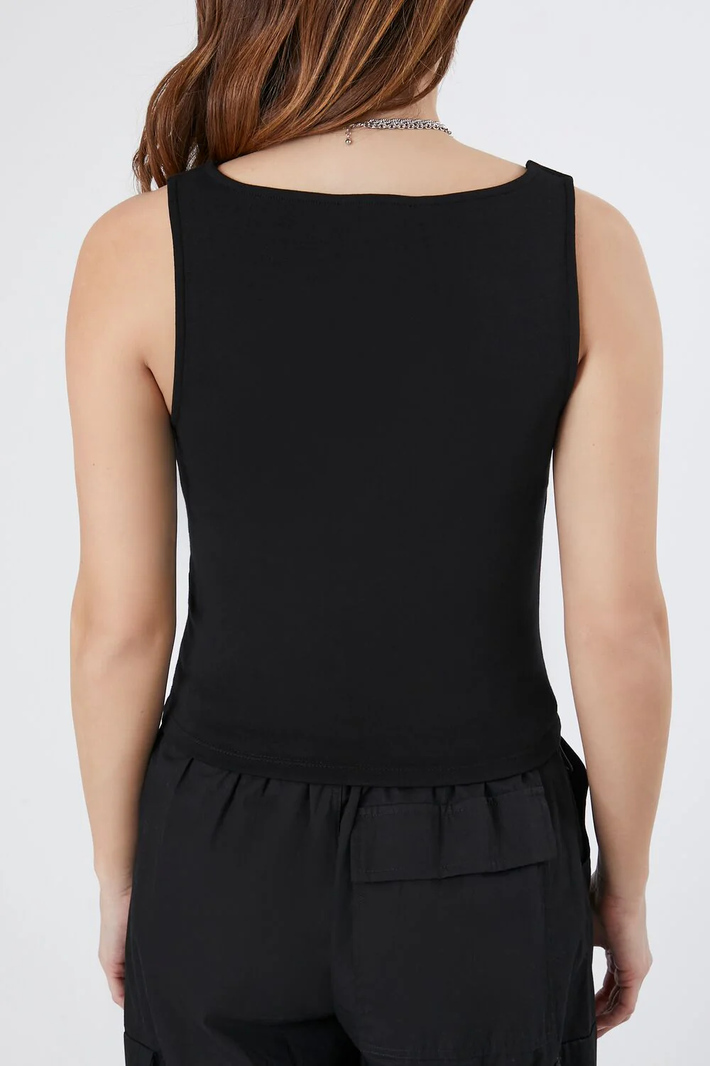 Ribbed Asymmetrical Tank Top - Image 7