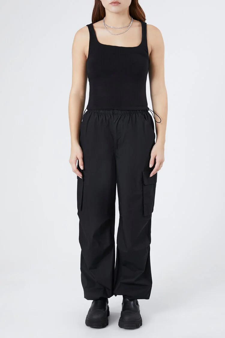 Ribbed Asymmetrical Tank Top - Image 8