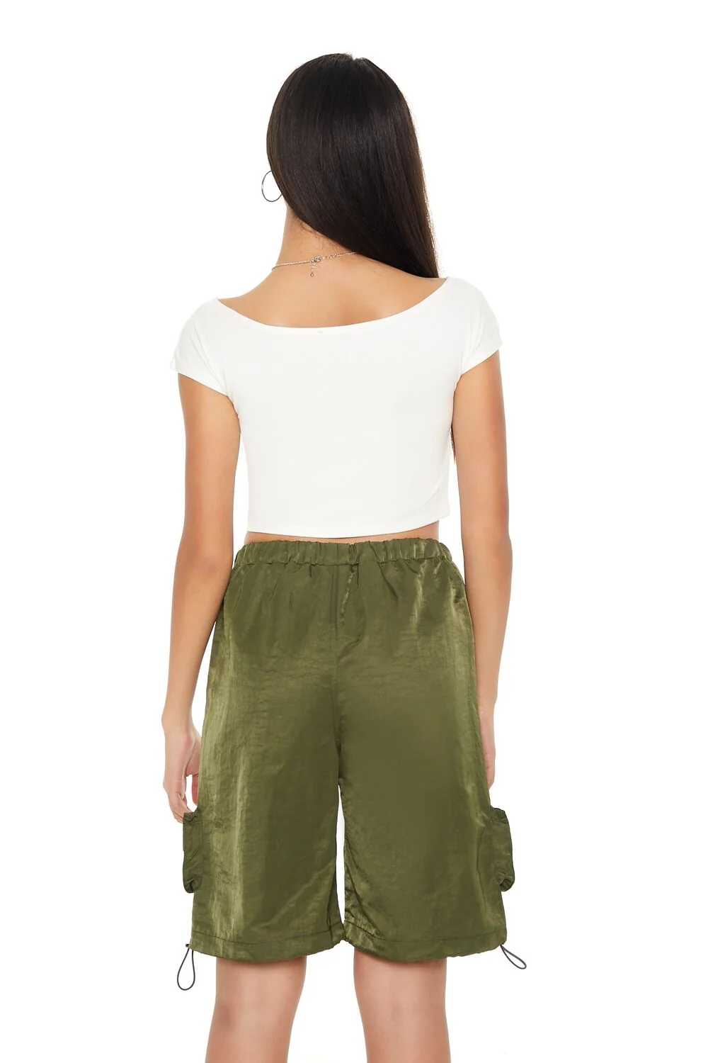 Cropped Boat-Neck Tee - Image 8