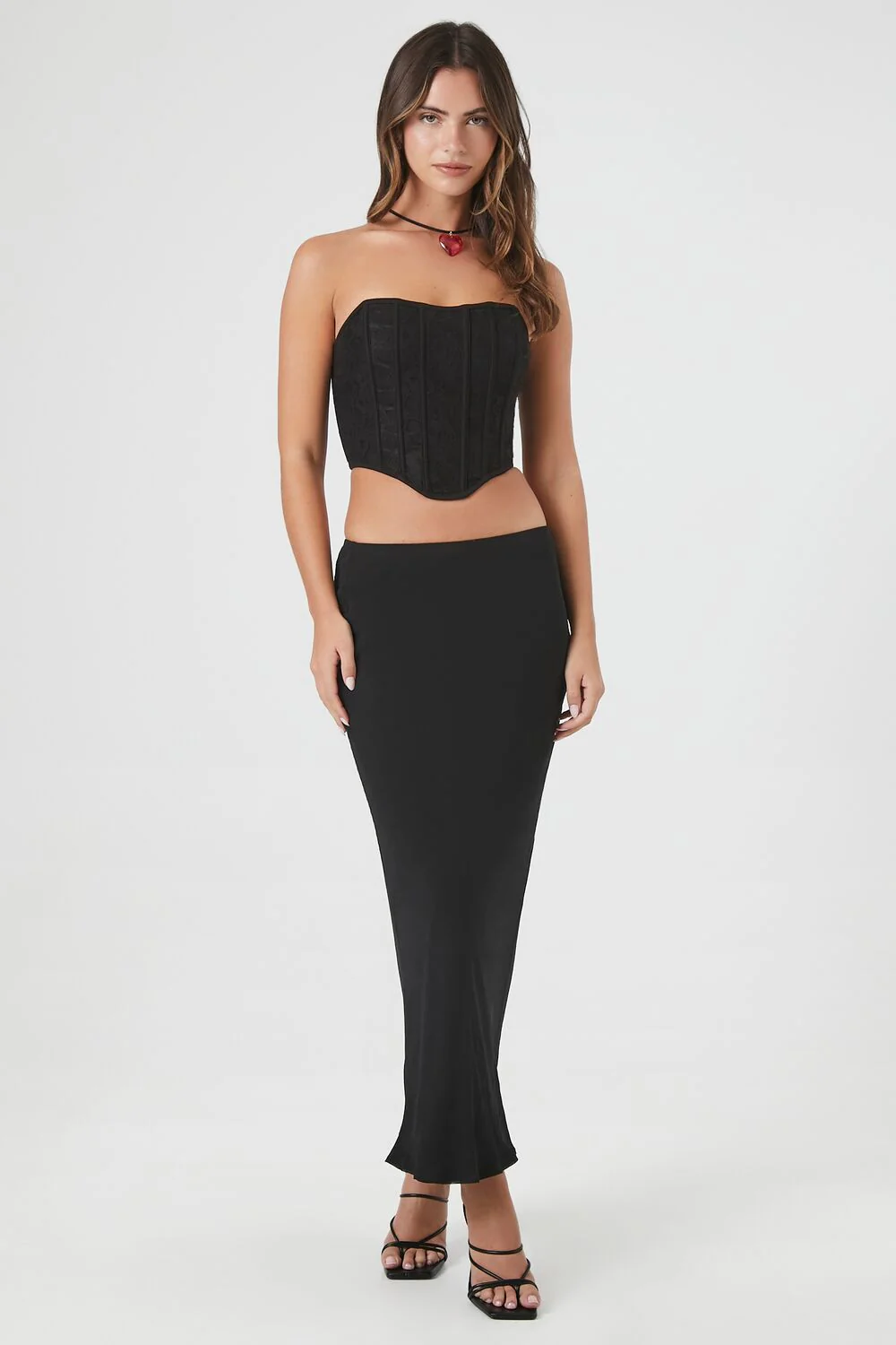 Mesh Corset Tube Crop Top - Image 4