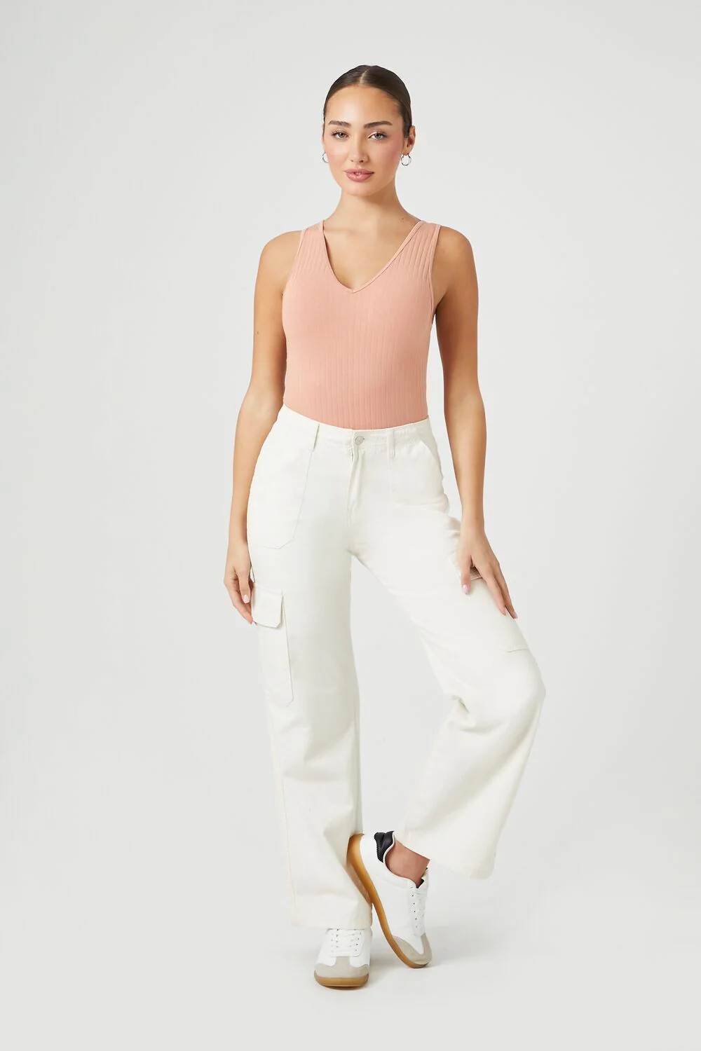 Seamless Ribbed Tank Bodysuit - Image 19