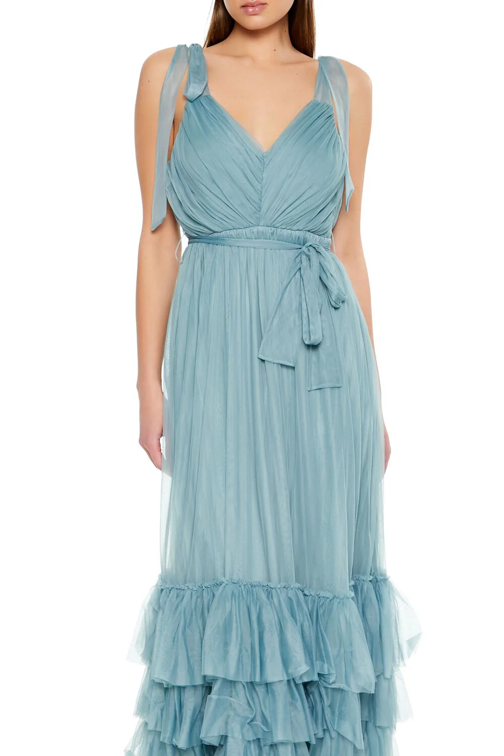 Tiered Ruffle-Trim Maxi Dress - Image 2