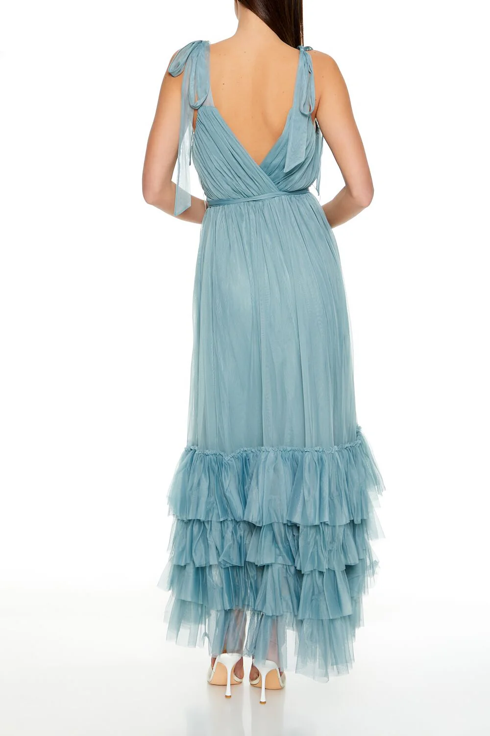 Tiered Ruffle-Trim Maxi Dress - Image 4
