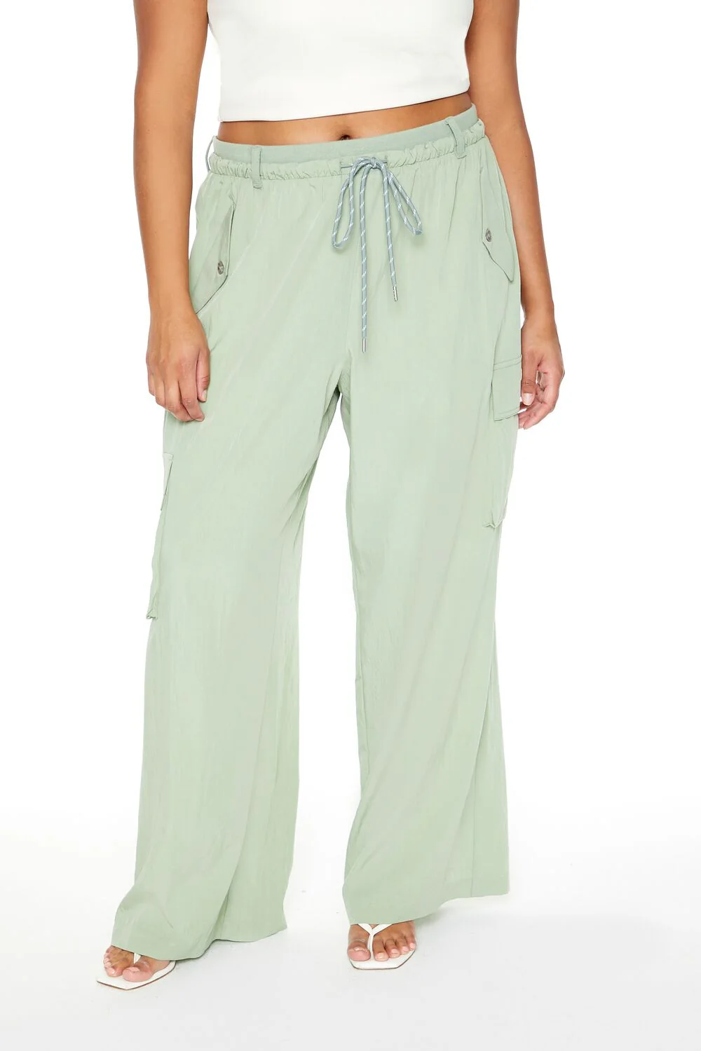 Plus Size Straight-Leg Cargo Joggers - Image 4
