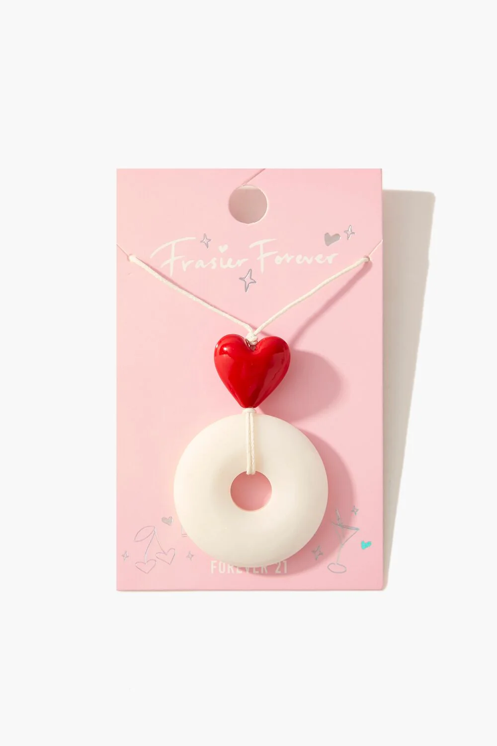 Frasier Sterling Heart & Round Pendant Necklace - Image 3