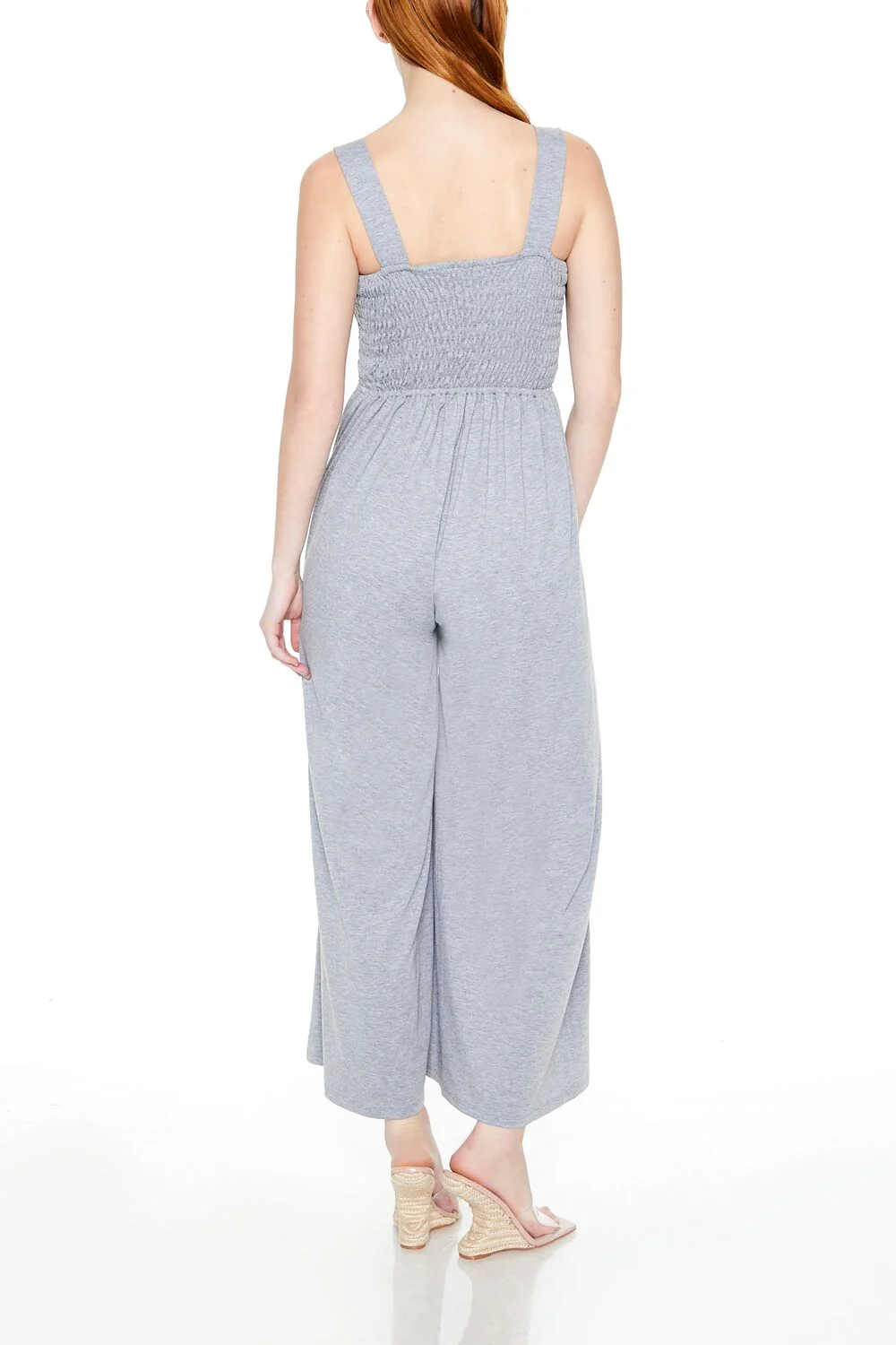Shirred Wide-Leg Tank Jumpsuit - Image 3