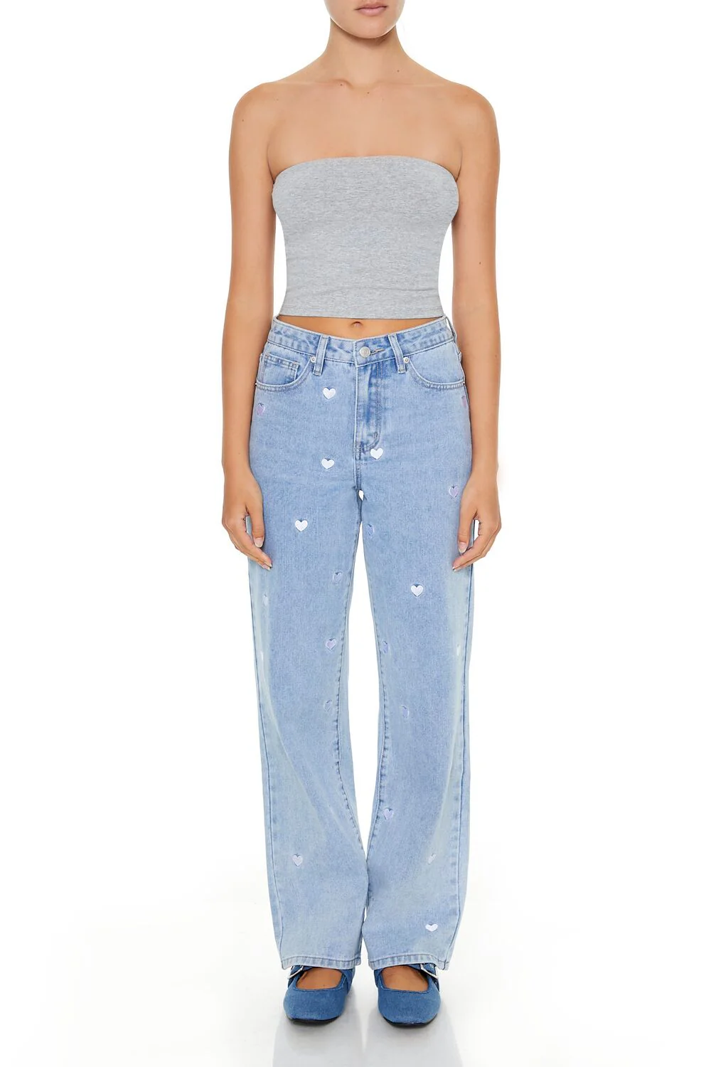 Cropped Cotton-Blend Tube Top - Image 12