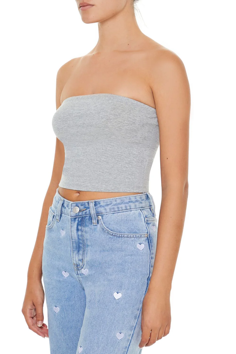 Cropped Cotton-Blend Tube Top - Image 14