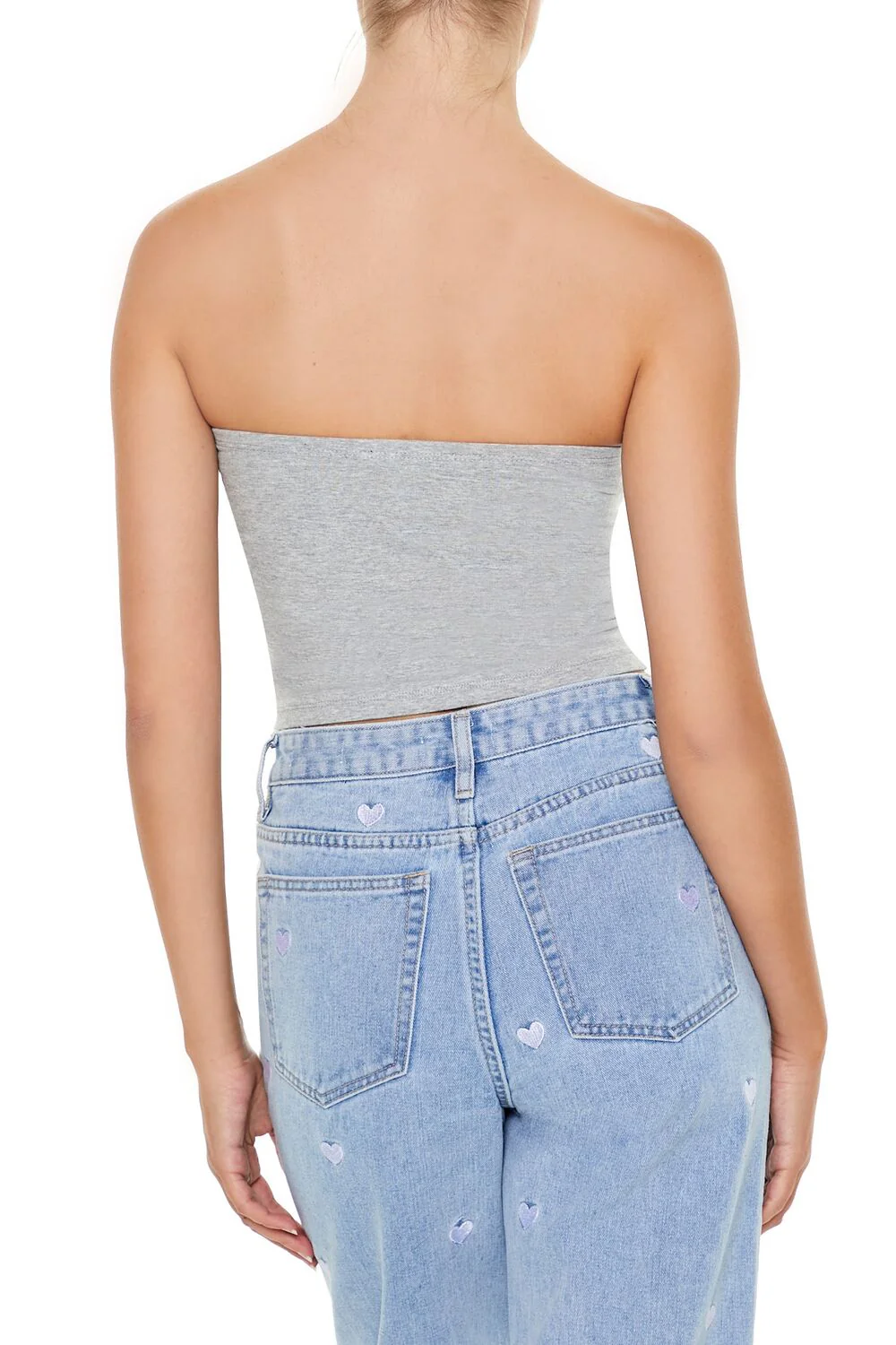 Cropped Cotton-Blend Tube Top - Image 15