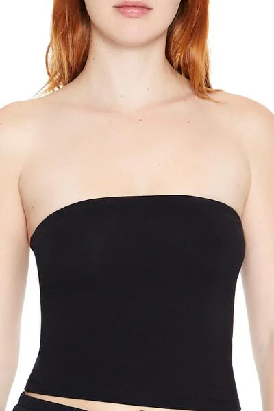 Cropped Cotton-Blend Tube Top - Image 18