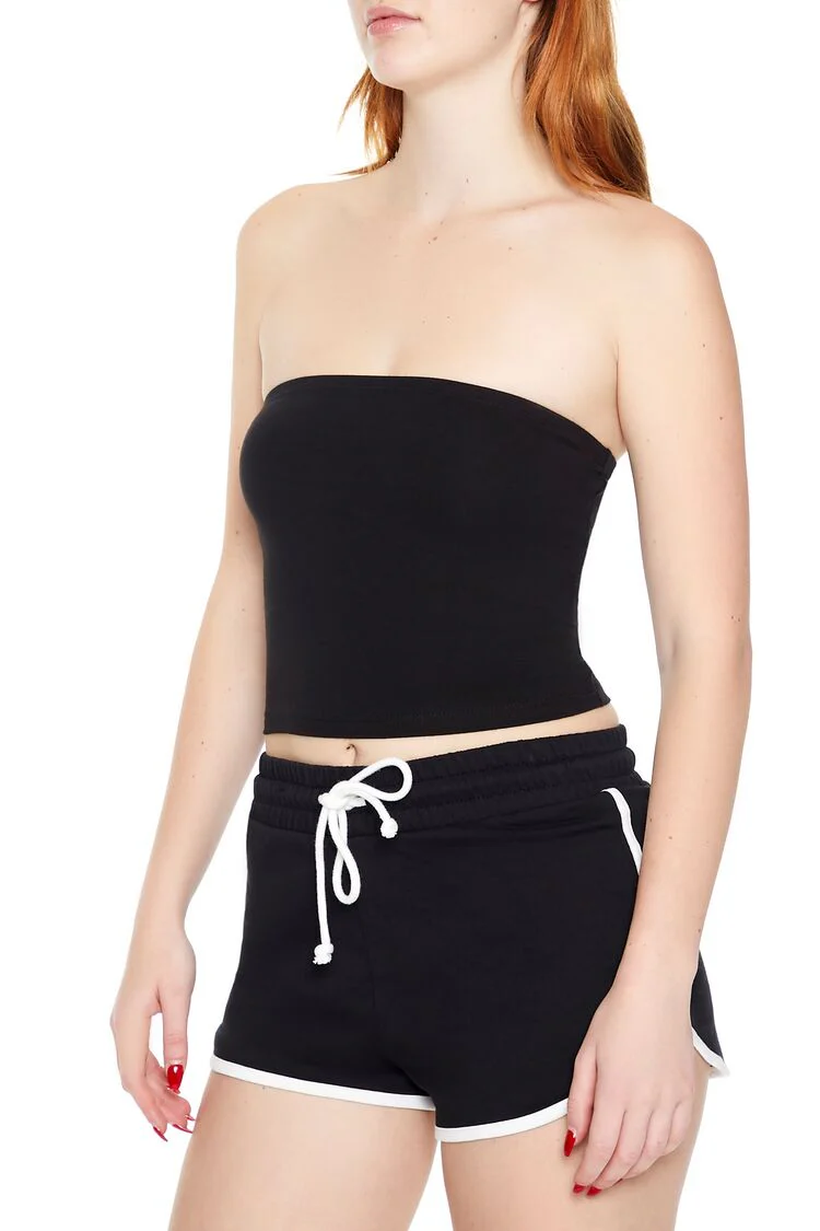 Cropped Cotton-Blend Tube Top - Image 19