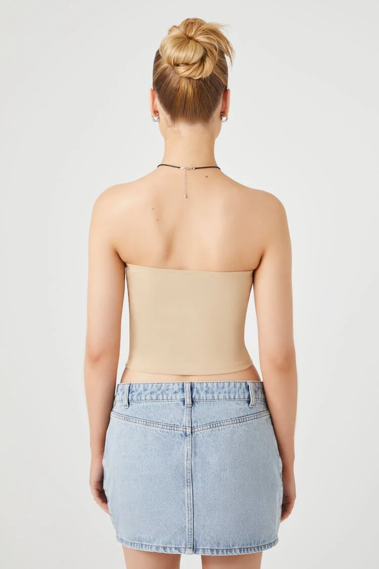 Cropped Cotton-Blend Tube Top - Image 23