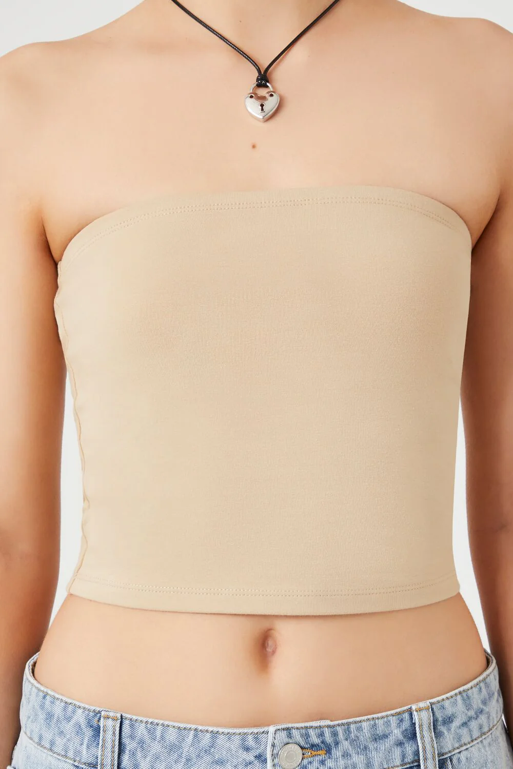 Cropped Cotton-Blend Tube Top - Image 25
