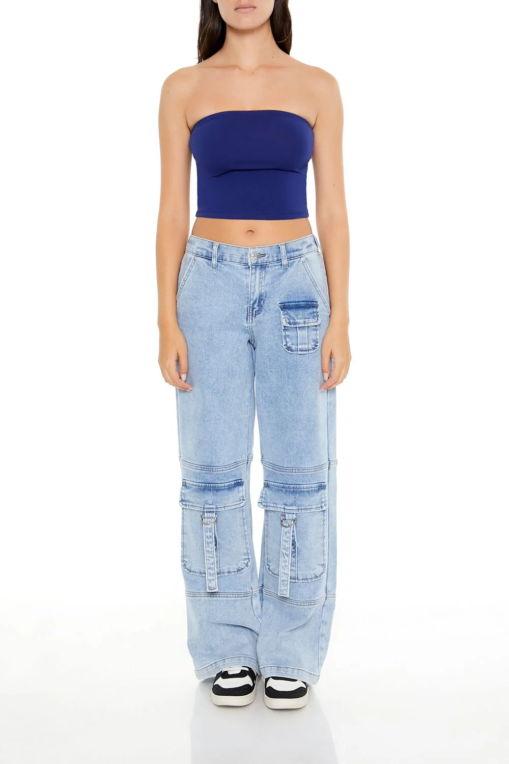 Cropped Cotton-Blend Tube Top - Image 27