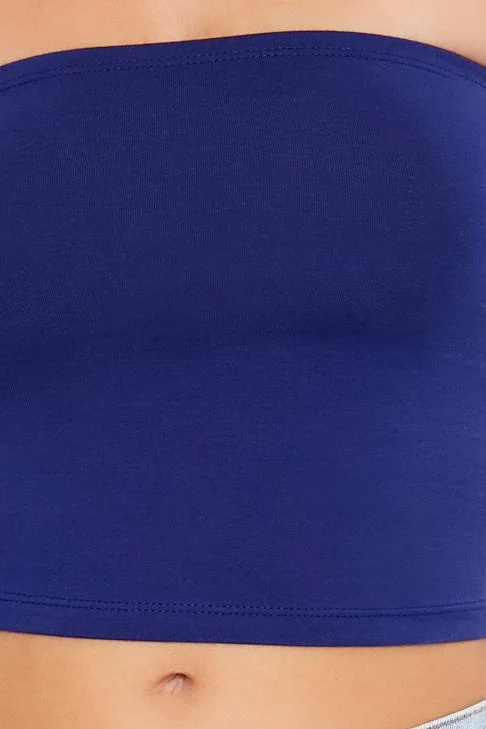 Cropped Cotton-Blend Tube Top - Image 28