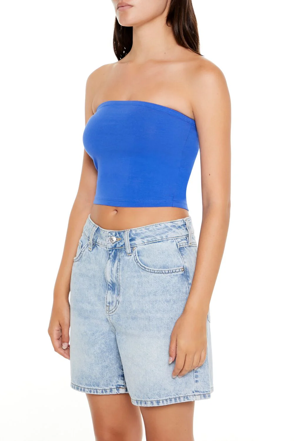 Cropped Cotton-Blend Tube Top - Image 47