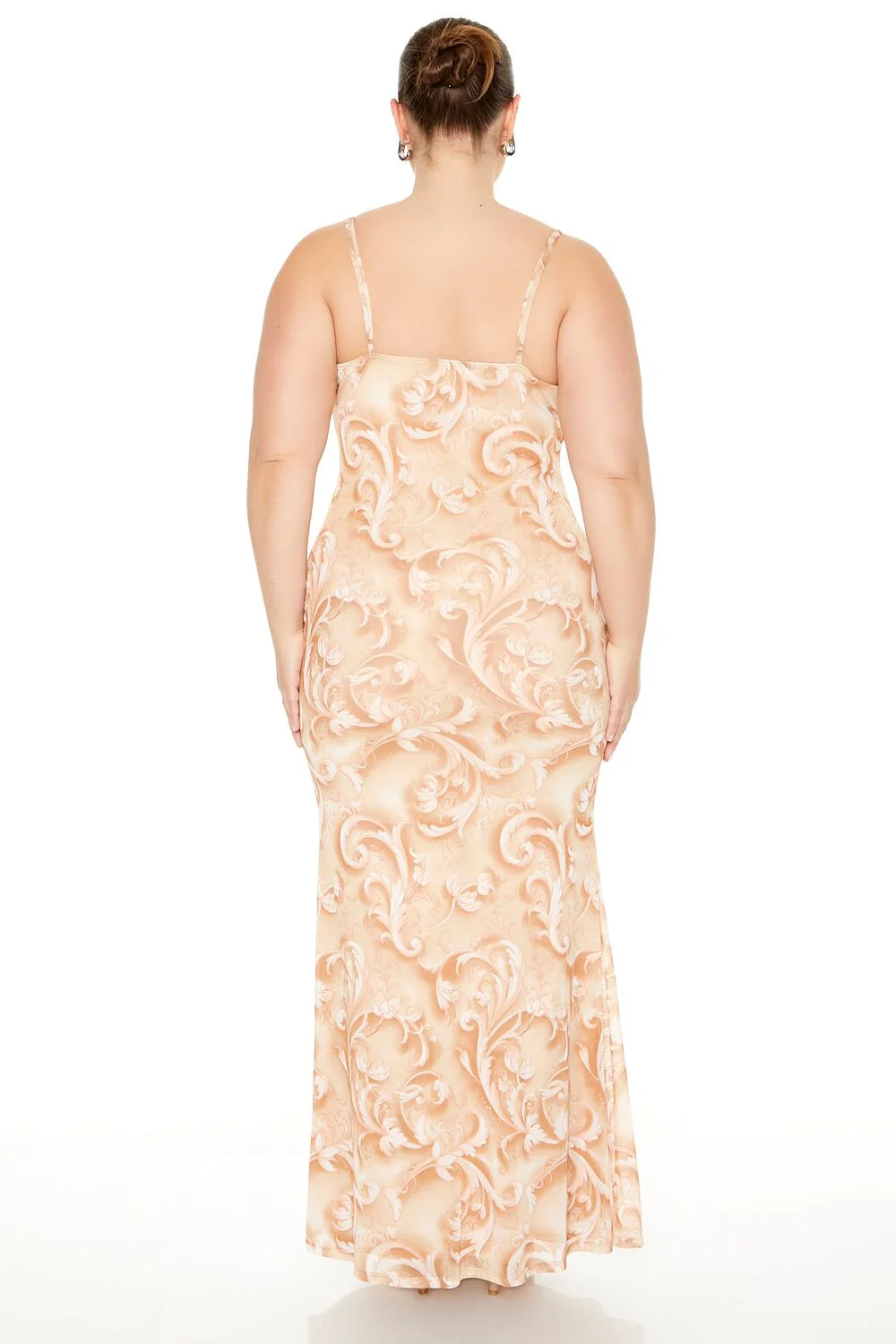 Plus Size Paisley Print Maxi Dress - Image 3