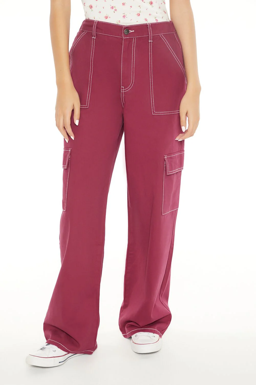 Twill Straight Cargo Pants - Image 4