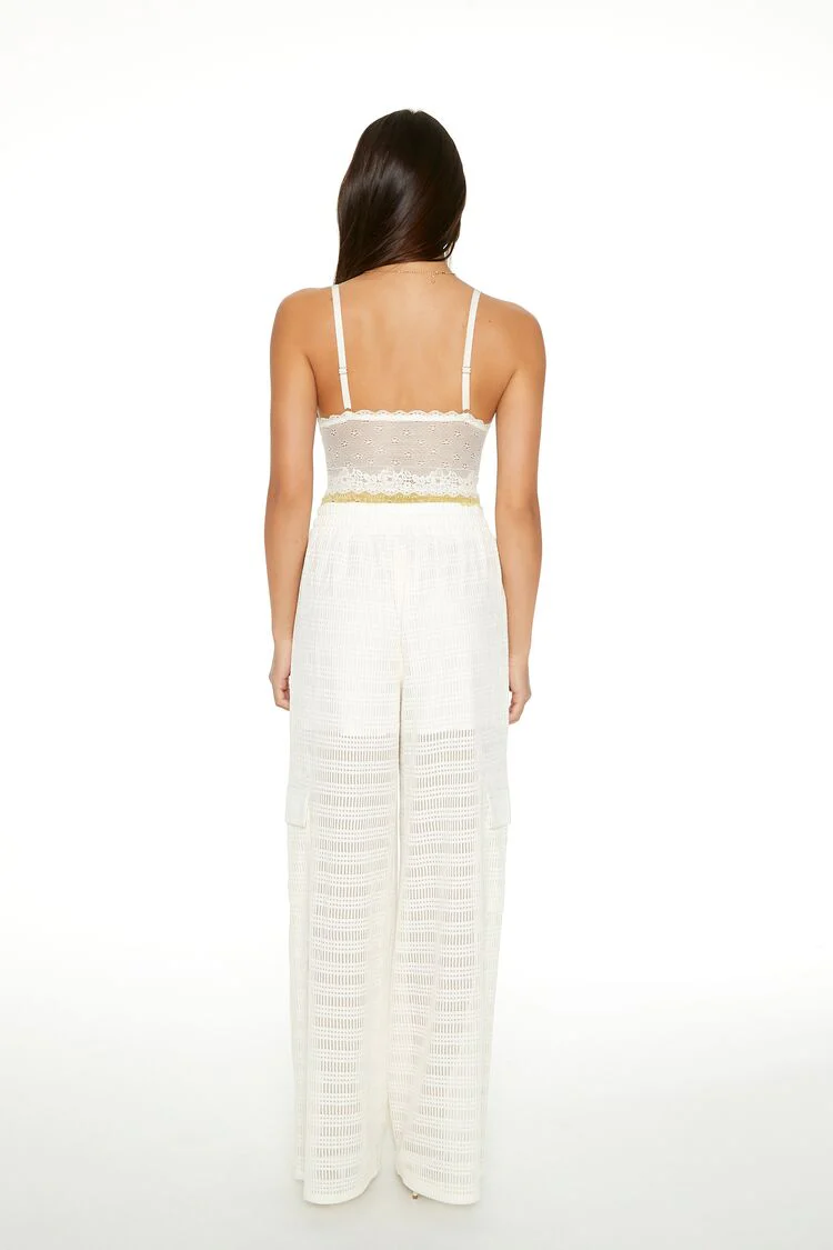 Crochet Striped Cargo Pants - Image 3