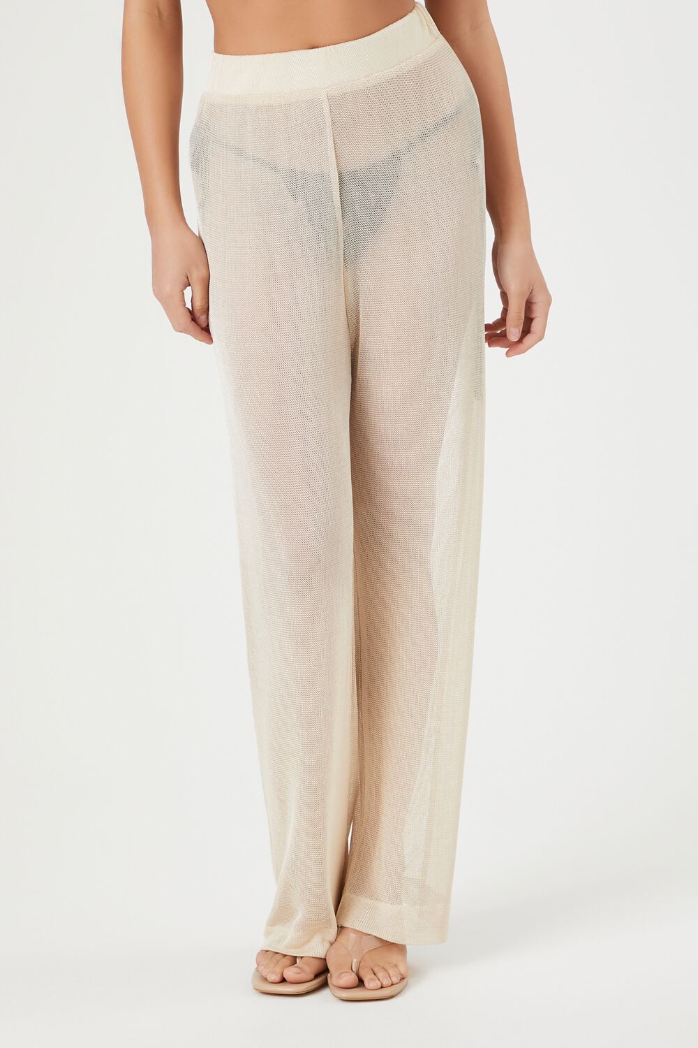 Sheer High-Rise Straight Pants - Image 12