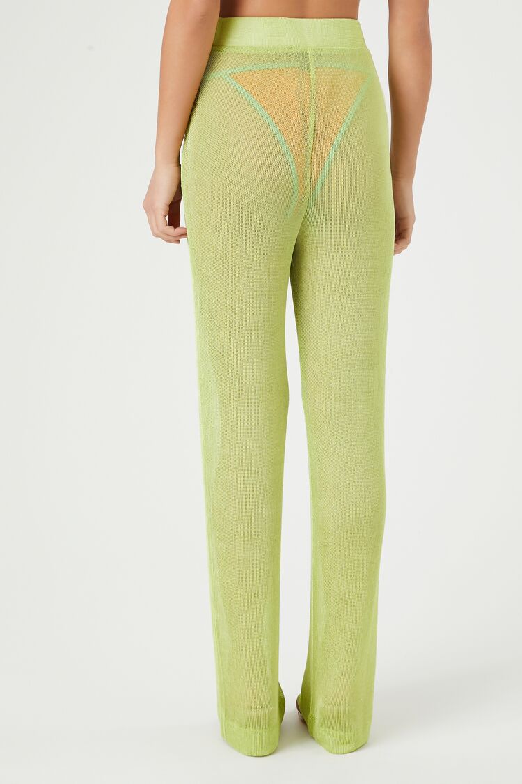 Sheer High-Rise Straight Pants - Image 9