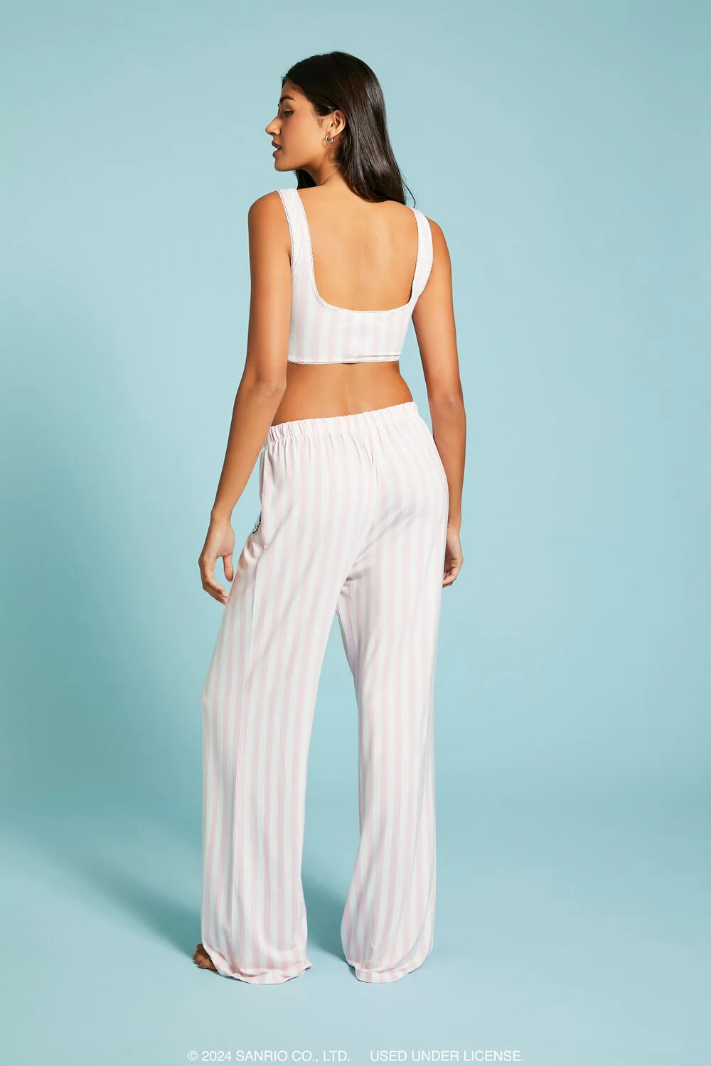 Striped Hello Kitty Pajama Pants - Image 3