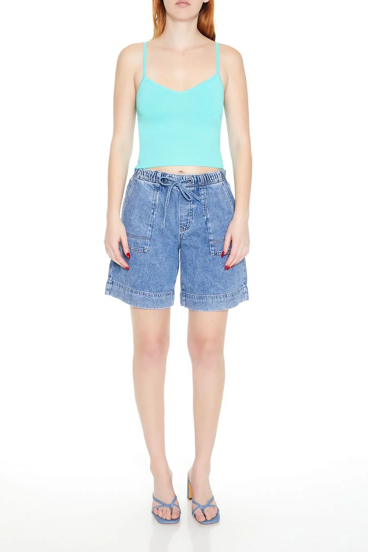 Sweater-Knit Cropped Cami - Image 7