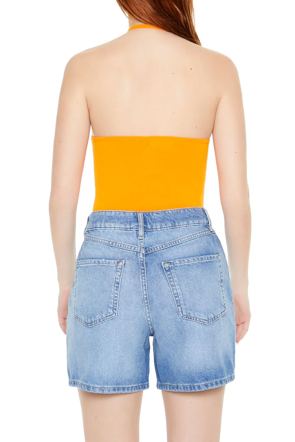 Sweater-Knit Halter Thong Bodysuit - Image 8