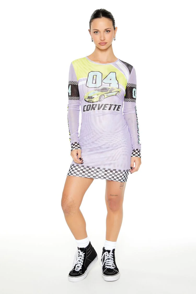 Corvette Graphic Mini Dress - Image 2