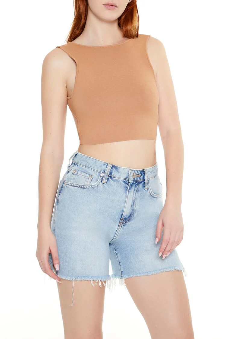 Sweater-Knit Crop Top - Image 2