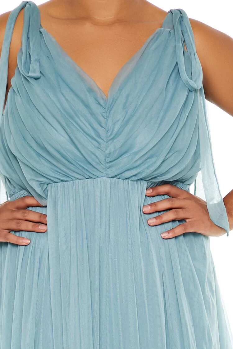 Plus Size Tiered Tie-Strap Maxi Dress - Image 6