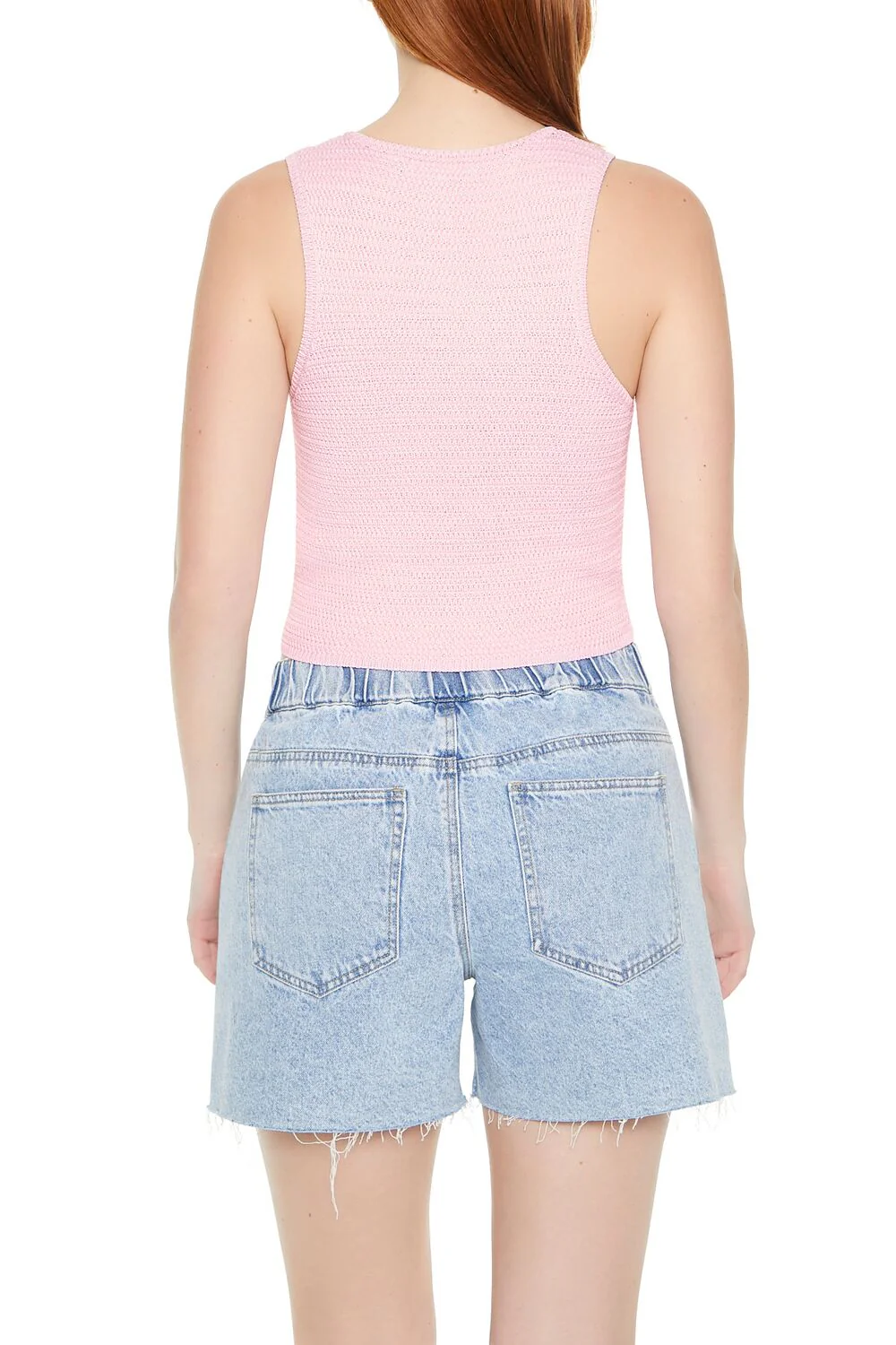 Sweater-Knit Cropped Tank Top - Image 13