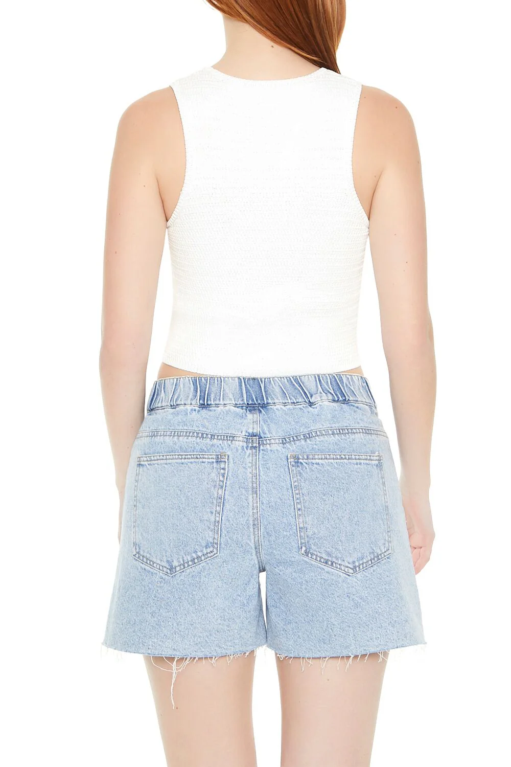 Sweater-Knit Cropped Tank Top - Image 3