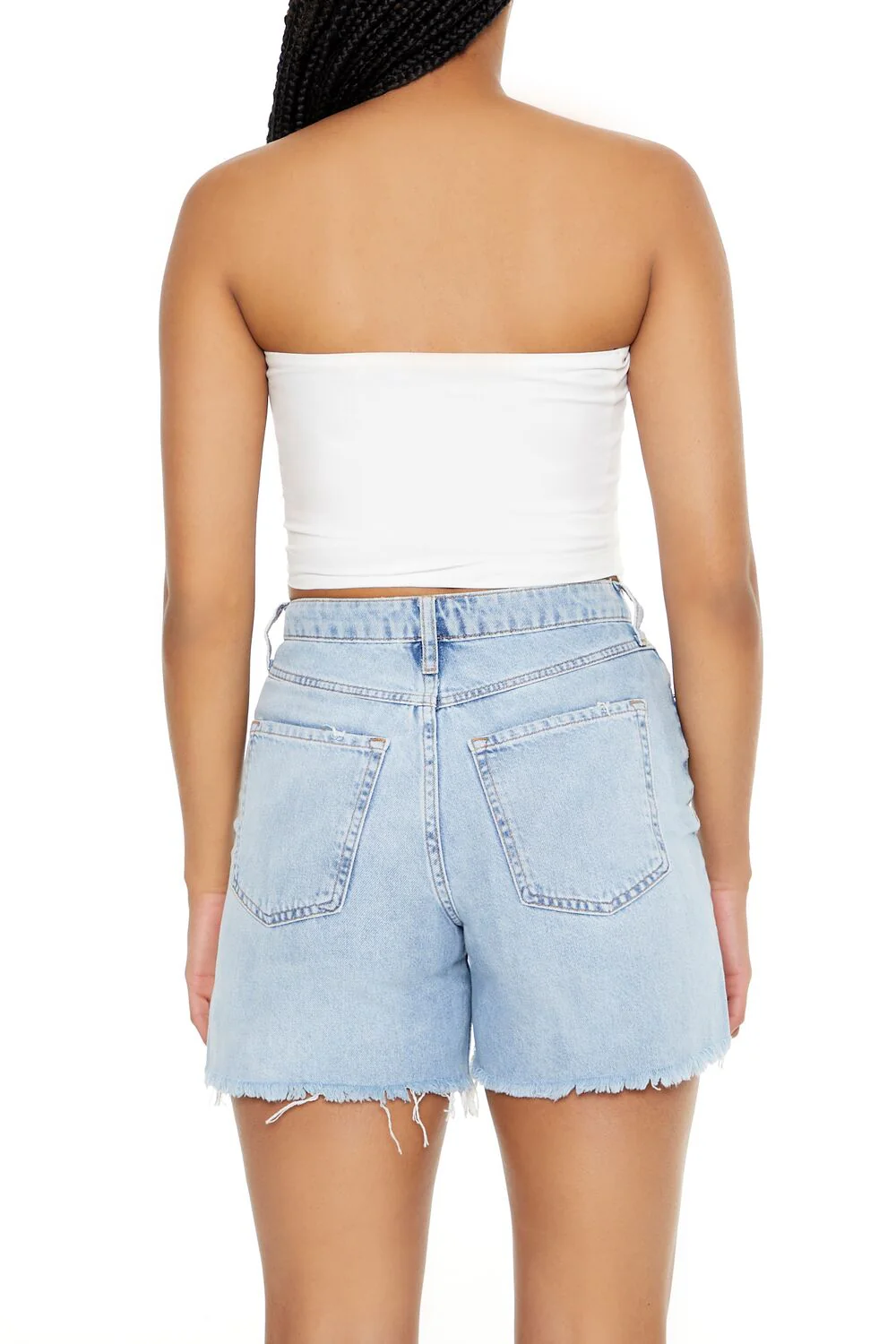 Poplin Cropped Tube Top - Image 3