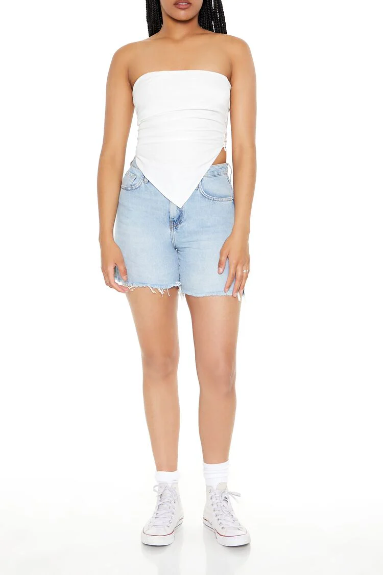 Poplin Cropped Tube Top - Image 4