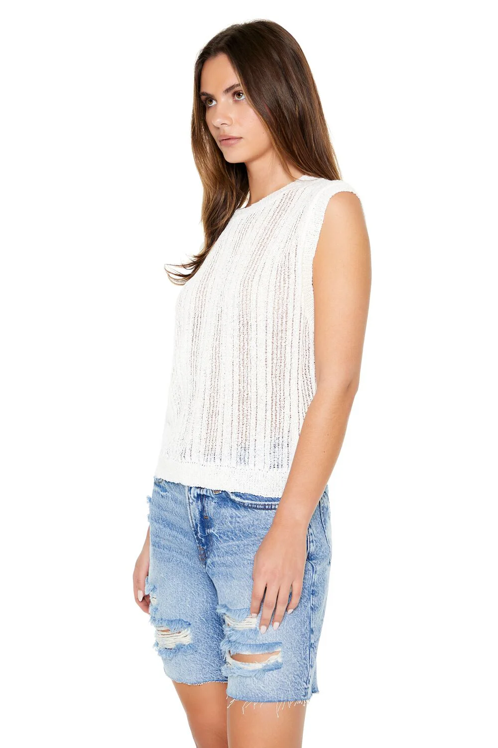 Sweater-Knit Sleeveless Top - Image 2