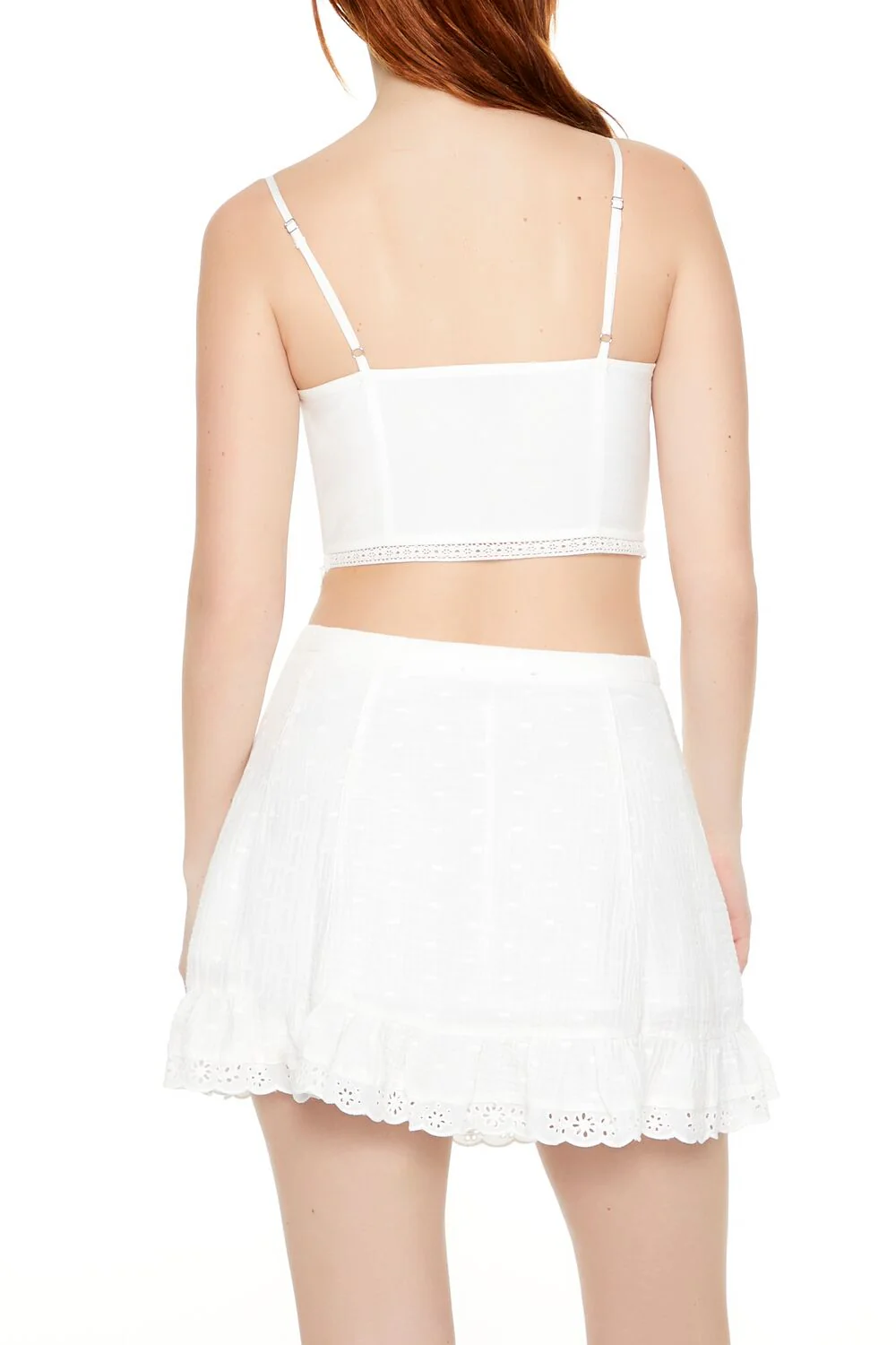 Sweetheart Lace-Up Cropped Cami - Image 3