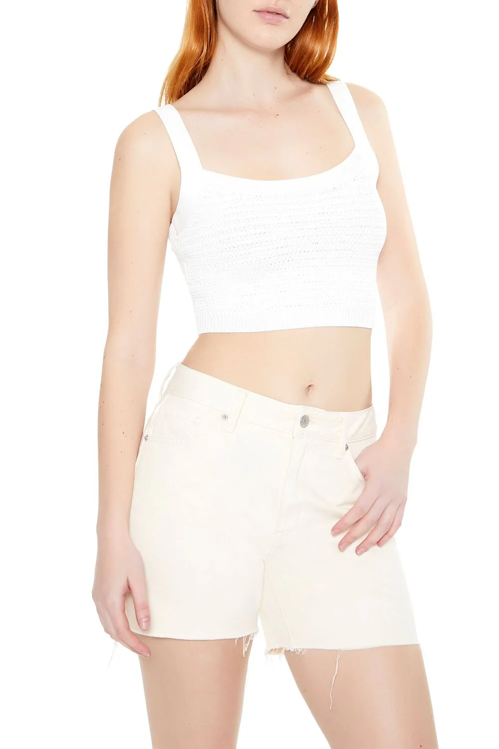 Sweater-Knit Crop Top - Image 2
