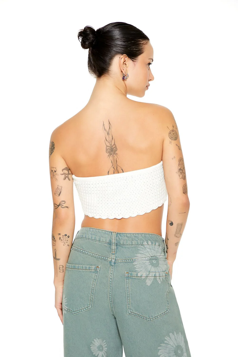 Crochet Sweater-Knit Tube Top - Image 3
