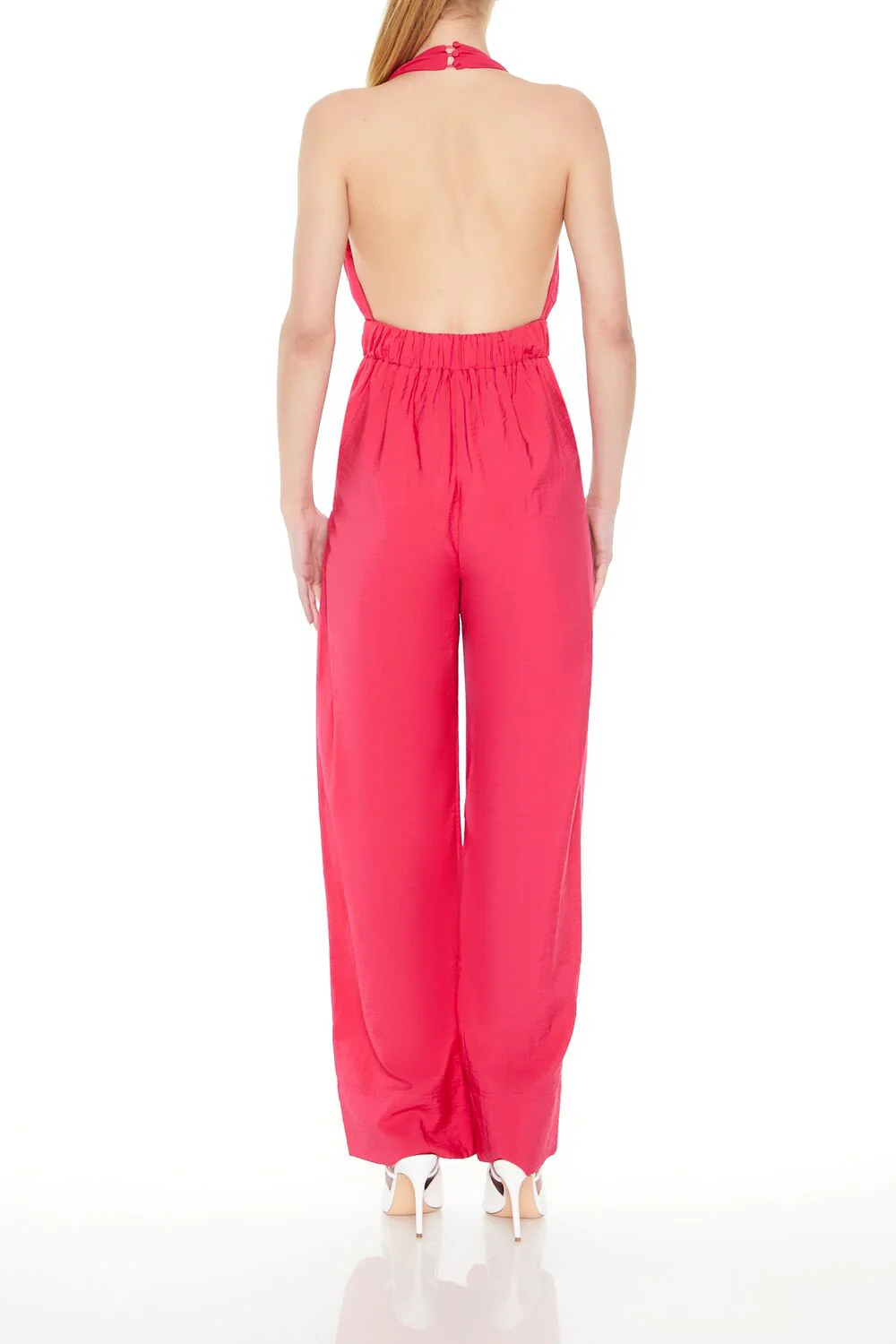 Halter Wide-Leg Jumpsuit - Image 3